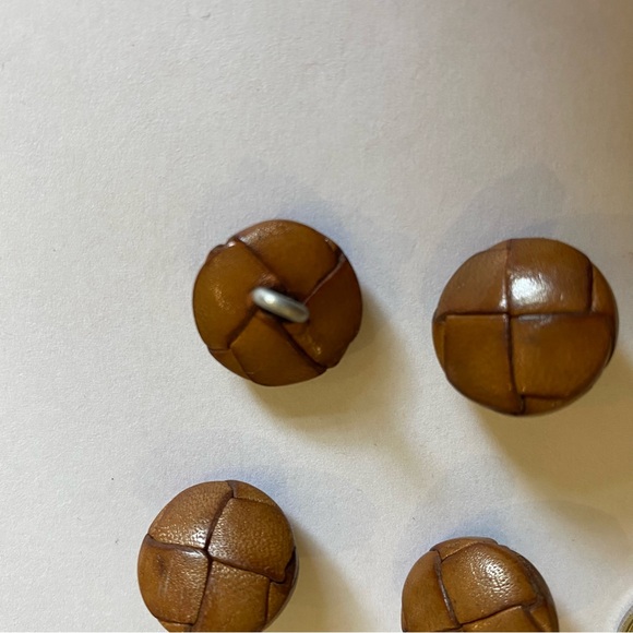 Lot of metal and leather vintage buttons - Picture 3 of 7